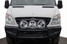 Кенгурятник високий WT018 Black (нерж.) Mercedes Sprinter W906 2006-2018 рр.