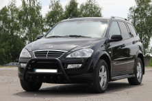 Кенгурятник WT003 Black (нерж) SsangYong Kyron 2005-2014 рр.
