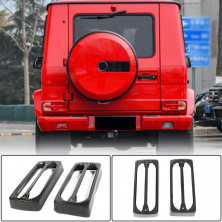 Накладки на задні ліхтарі (Сухий карбон) Mercedes G сlass W463 1990-2018 рр.