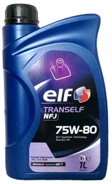 Масло трансмиссионное, 1л (75W-80, TRANSELF NFJ) ELF