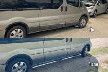 Бічні труби (2 шт., нерж.) 60 мм, довга база Nissan NV300/Primastar 2016- рр.
