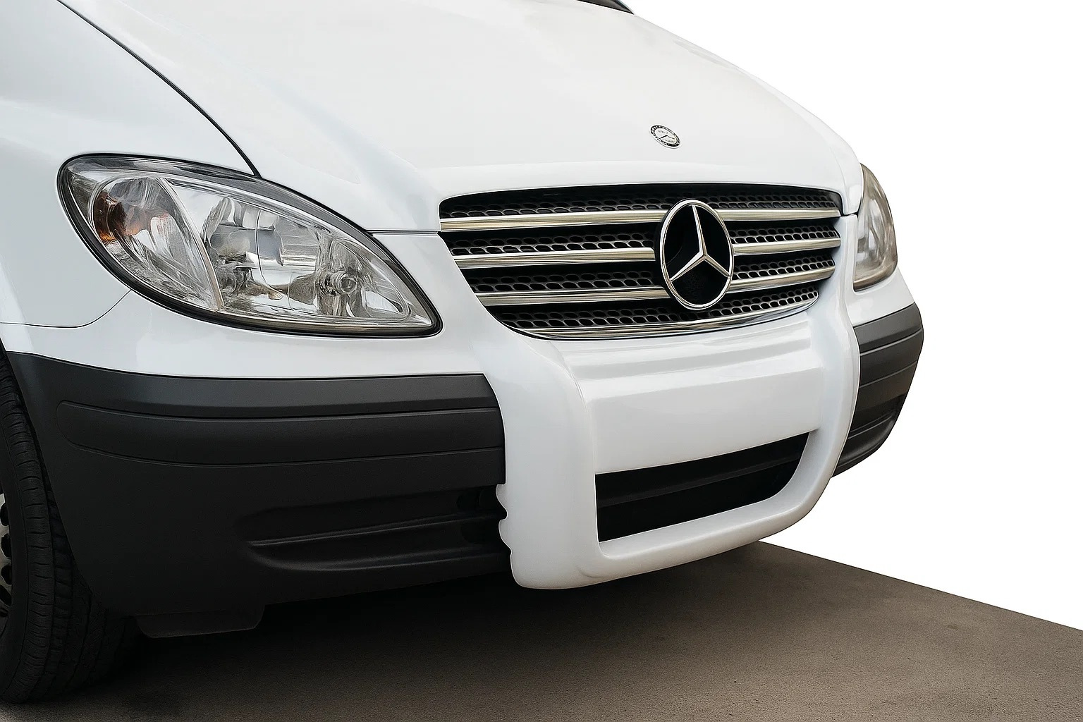 Передня губа (під фарбування) 2010-2015 для Mercedes Vito W639 рр