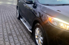 Бокові пороги Mevsim Grey (2 шт., Алюміній) Kia Sorento III UM 2014-2020 рр.