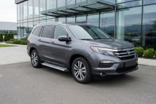 Бокові пороги Maya V2 (2 шт., алюміній) Honda Pilot 2015-2022 рр.