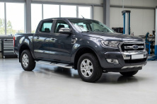 Бокові пороги Mevsim Grey (2 шт., Алюміній) Ford Ranger 2011-2022 рр.