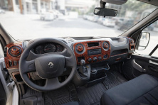 Накладки на панель (мала комплектація) чорний рояль Renault Master 2011-2023 рр.