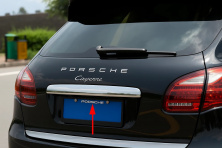 Накладка над номером Libao (нерж) Porsche Cayenne 2010-2017 рр.