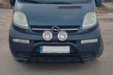 Кенгурятник WT004 Black (нерж.) Opel Vivaro 2001-2015 рр.