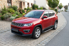 Бокові пороги Duru (2 шт., Алюміній) Jeep Compass 2016- рр.