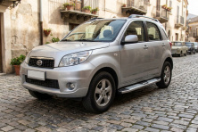 Бокові пороги Mevsim Grey (2 шт., Алюміній) Daihatsu Terios 2006-2017 рр.