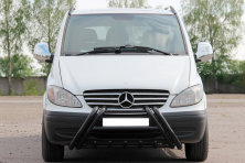 Кенгурятник Kelebek WT011 Black (нерж.) Mercedes Vito W639 2004-2014 рр.