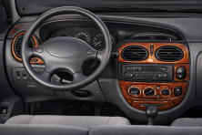 Накладки на панель 1999-2003 (Meric, Туреччина) Алюміній Renault Megane I 1996-2004 рр.