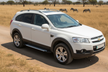 Бокові пороги Line (2 шт., Алюміній) 2006-2015 Chevrolet Captiva 2006-2019 рр.