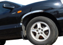 Накладки на арки (4 шт, нерж) для Hyundai Santa Fe 1 2000-2006 рр