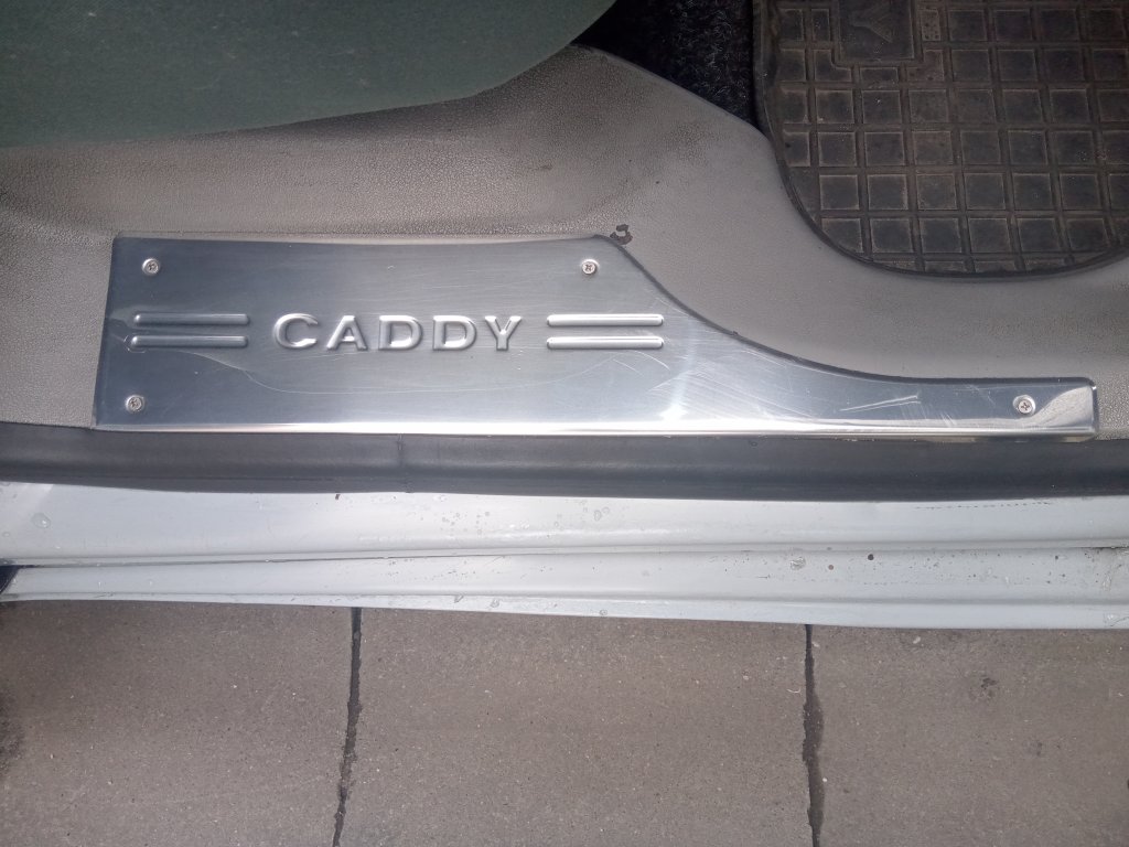 Накладки на внутрішні пороги (Omsa, нерж) 3 штуки для Volkswagen Caddy 2010-2015 рр