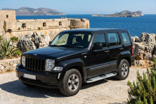 Бокові пороги Mevsim Grey (2 шт., Алюміній) Jeep Cherokee/Liberty 2007-2013 рр.