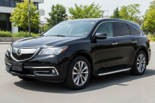 Бокові пороги BlackLine (2 шт., Алюміній) Acura MDX 2013-2020 рр.