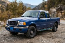 Бокові пороги Maya Blue (2 шт., Алюміній) Ford Ranger 2002-2006 рр.