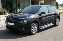 Бокові пороги Rainbow (2 шт., Алюміній) Citroen Cactus 2014-2020 рр.