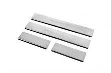 Накладки на пороги Carmos V1 (4 шт, нерж.) Mercedes ML W164 2005-2011 рр.