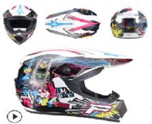 Шлем кроссовый (mod:225) (size:S, белый, SALUTE)