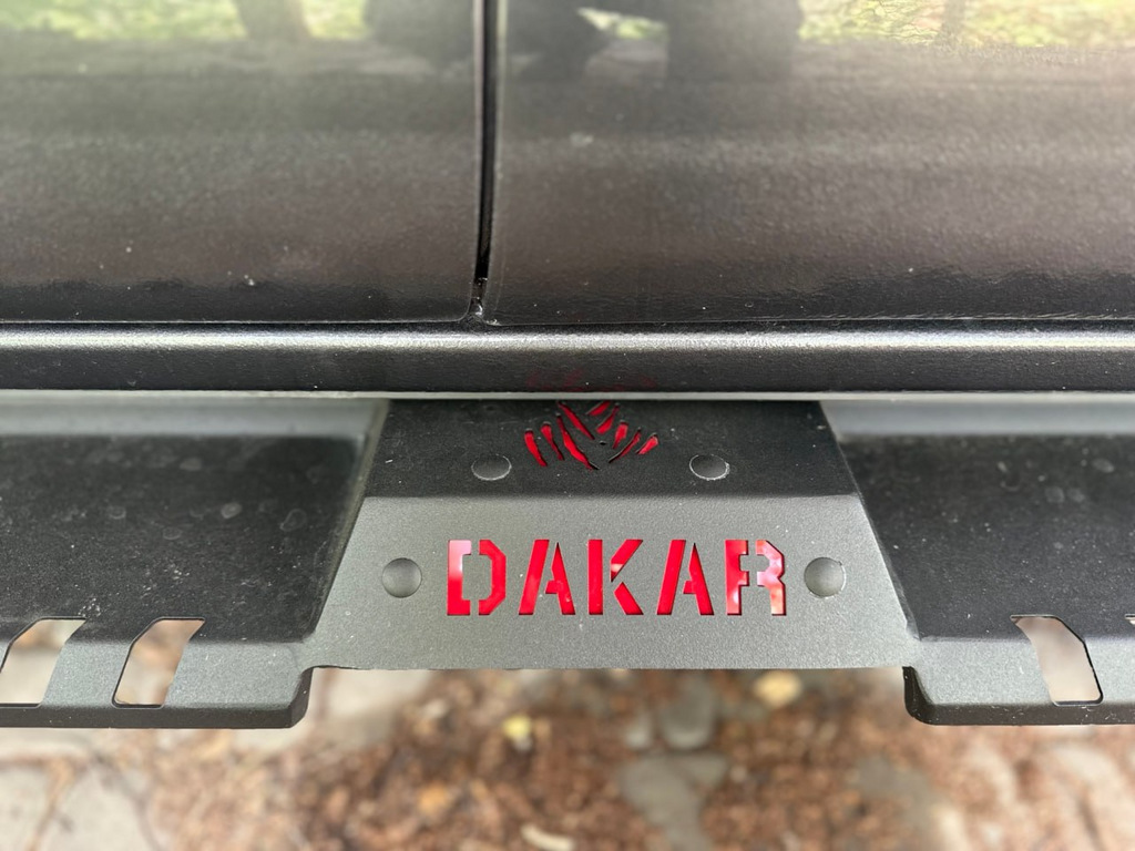 Бокові пороги Dakar V2 з LED (2 шт, метал) для Toyota Hilux 2015- рр