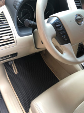 Килимки салону 3 ряди (EVA, чорний) Nissan Patrol Y62 2010-2024 рр.