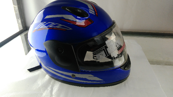 Шлем детский интеграл (mod: F2-801) (size XS, BLUE/RED 2) ST