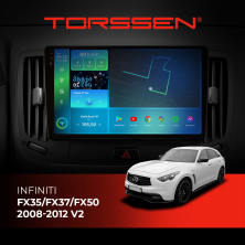 Штатна магнітола Torssen 2K Infiniti FX35/FX37/FX50 2008-2012 V2 F9332 4G Carplay DSP