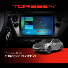 Штатна магнітола Torssen Peugeot 301/Citroen Elysee V2 FL9 4+64Gb 4G Carplay DSP
