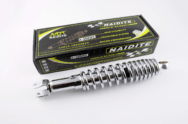 Амортизатор GY6, DIO ZX, LEAD 320mm, регулируемый (хром) NDT