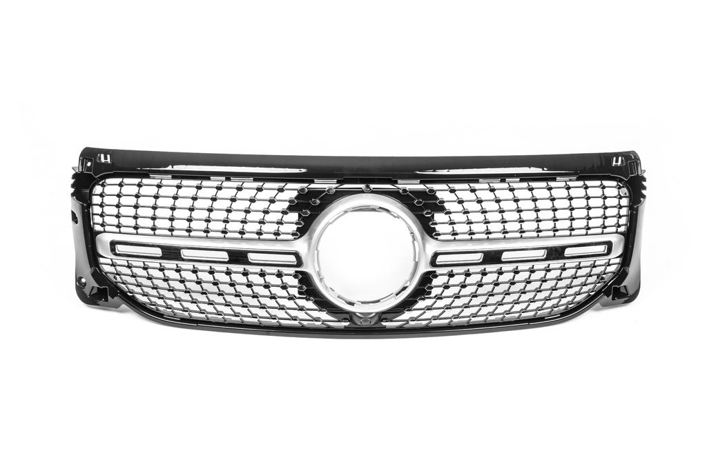 Передня решітка Diamond Silver (для Base 2019-2023) З місцем під камеру для Mercedes GLB X247 2019- рр