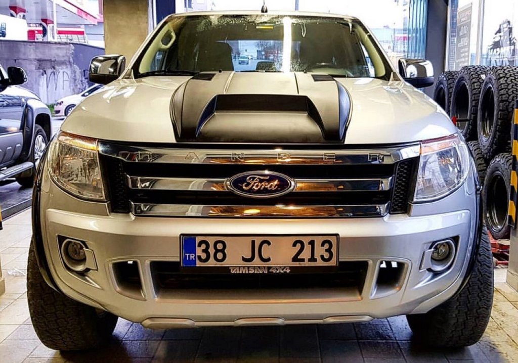 Накладка на капот V1 (ABS) для Ford Ranger 2011-2022 рр
