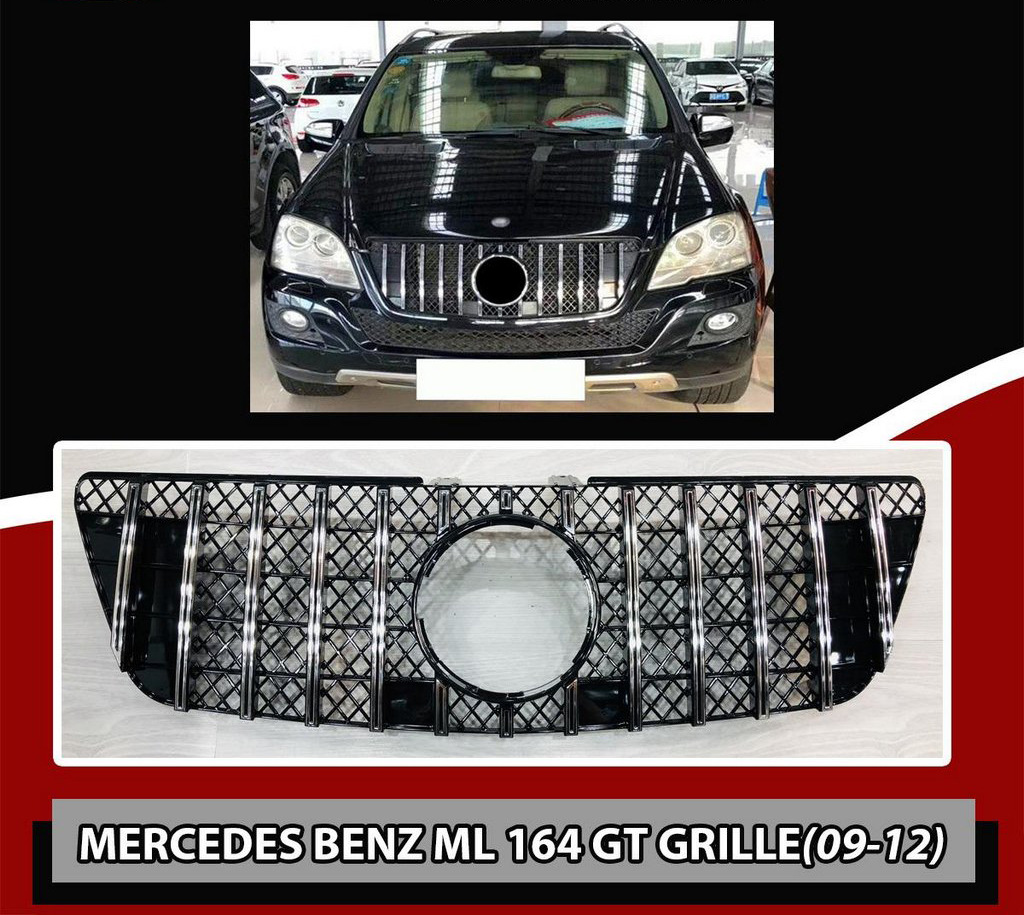 Передня решітка (GT, 2009-2012) для Mercedes ML W164