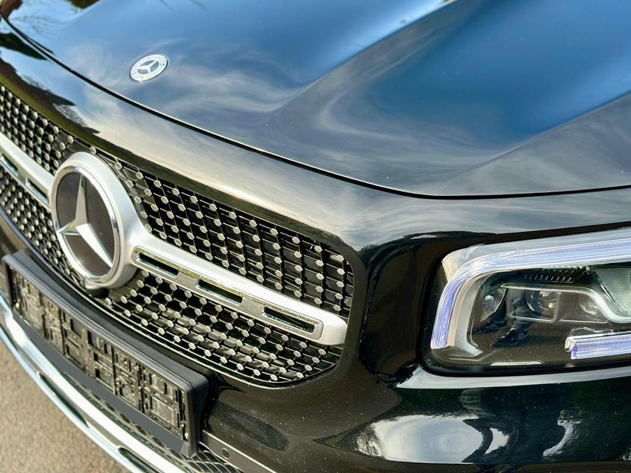 Передня решітка Diamond Silver (для Base 2019-2023) Без місця під камеру для Mercedes GLB X247 2019- рр