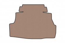 Гумовий килимок в багажник Carsuit (SD, бежевий) Nissan Almera N16 2000-2006 рр.