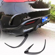 Накладки на задній бампер (для GLE 350/GLE450/GLE63 2019-2023, Карбон) Mercedes GLE coupe C292 2015-2019 рр.