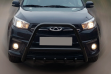 Кенгурятник WT009 Black (нерж) Chery Tiggo 3 2005- рр.