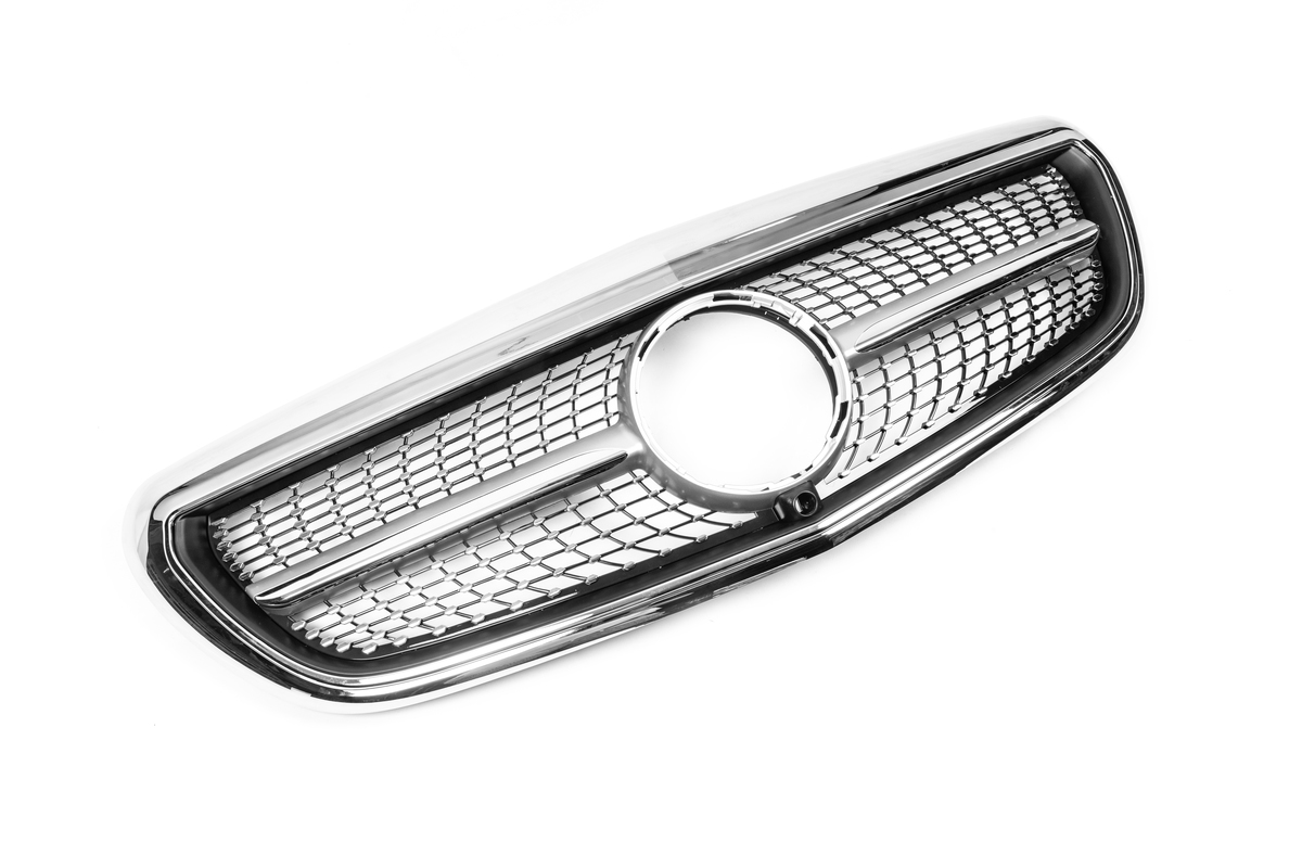 Передня решітка Diamond (для Classic і Exclusive, 2016-2019) З місцем під камеру для Mercedes E-сlass W213 рр