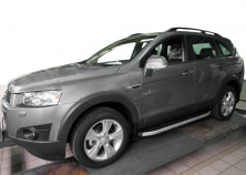 Бокові пороги Fullmond (2 шт., Алюміній) 2006-2015 Chevrolet Captiva 2006-2019 рр.