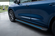 Бокові пороги Maya Blue (2 шт., Алюміній) Ford Kuga/Escape 2019- рр.
