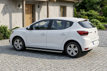 Бокові пороги Maydos V1 (2 шт., Алюміній) Dacia Sandero 2021- рр.