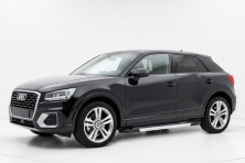 Бокові пороги Vision New Grey (2 шт., Алюміній) Audi Q2 2016- рр.