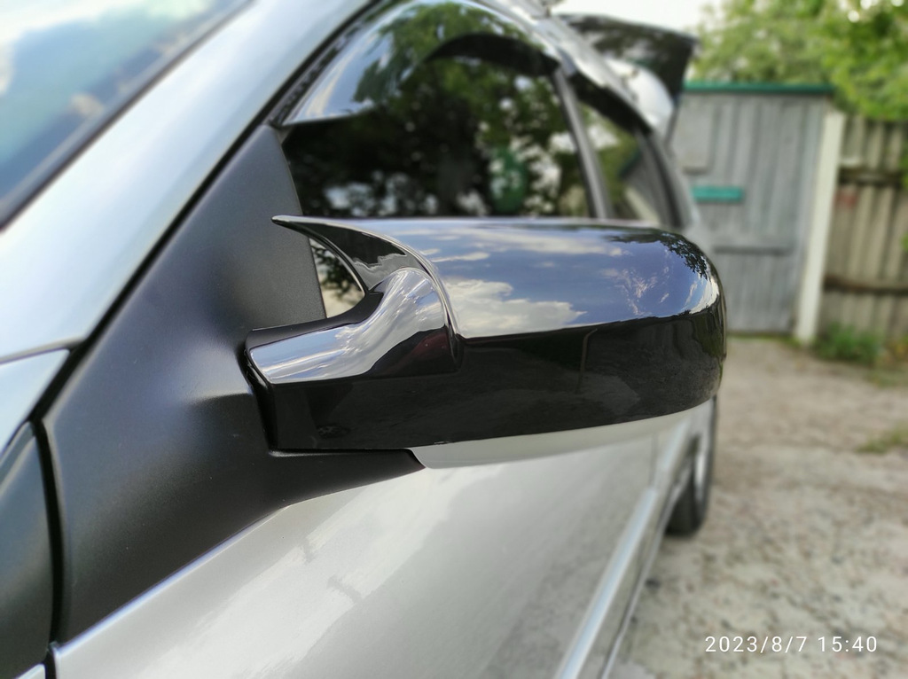 Накладки на дзеркала BMW-style (2 шт) для Renault Megane II 2004-2009 рр