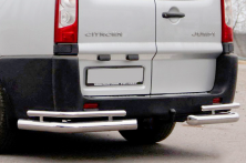 Задні кути AK-003-Double (2 шт., нерж.) Peugeot Expert 2007-2016 рр.