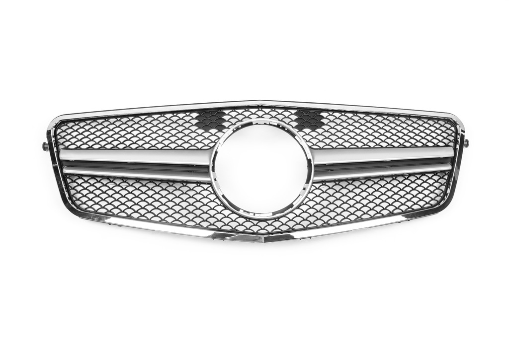 Передня решітка AMG Silver (2009-2012) для Mercedes E-сlass W212 рр