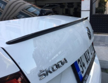 Спойлер LIP (Sunplex, чорний) (115,4см *6см) Skoda Octavia III A7 2013-2019 рр.