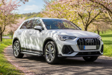 Бокові пороги Allmond Grey (2 шт., Алюміній) Audi Q3 2019- рр.