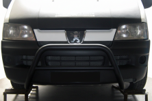 Кенгурятник WT005 Black (нерж.) Peugeot Boxer 1994-2006 рр.
