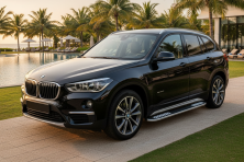 Бокові пороги Tayga V2 (2 шт., Алюміній) BMW X1 F48 2015-2022 рр.